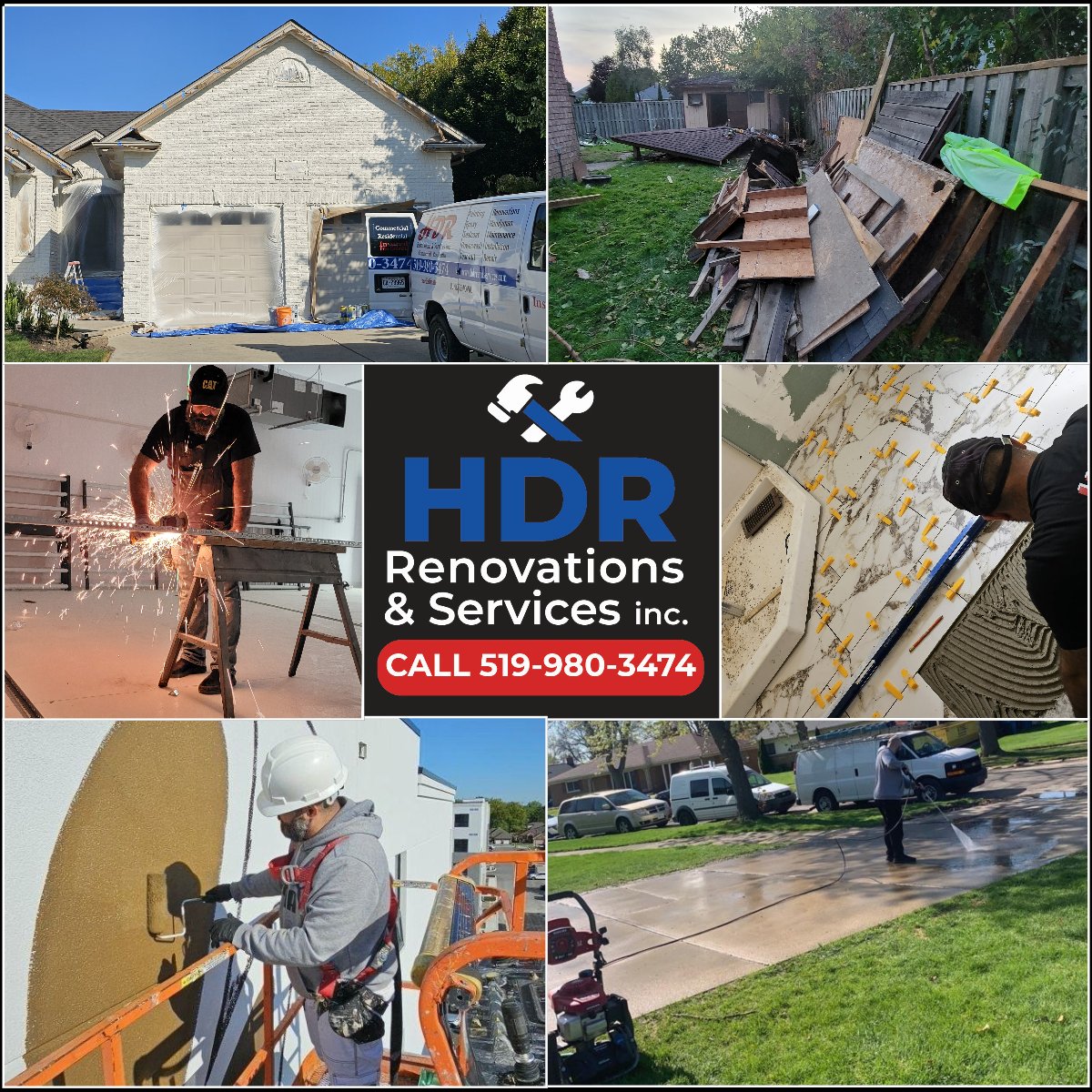 HDR Renovations Work Collage