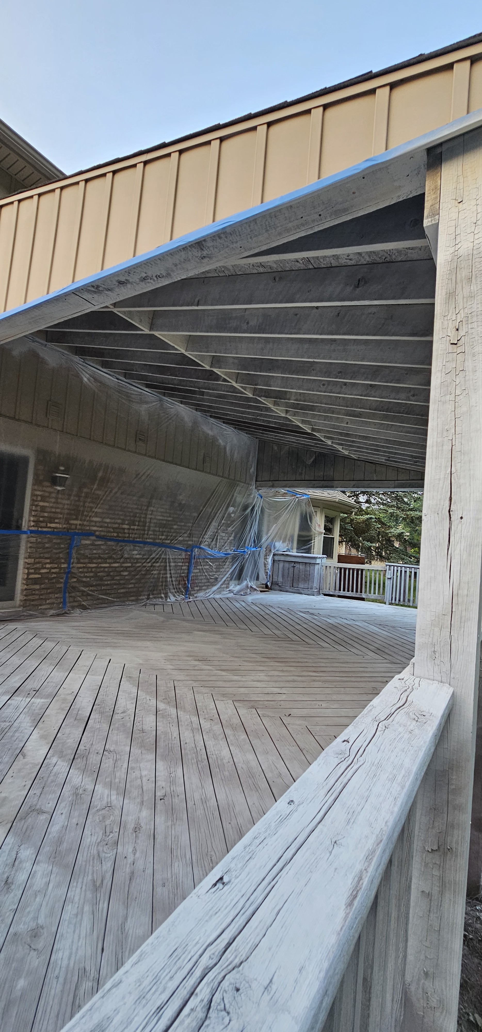 Deck Painting — Before