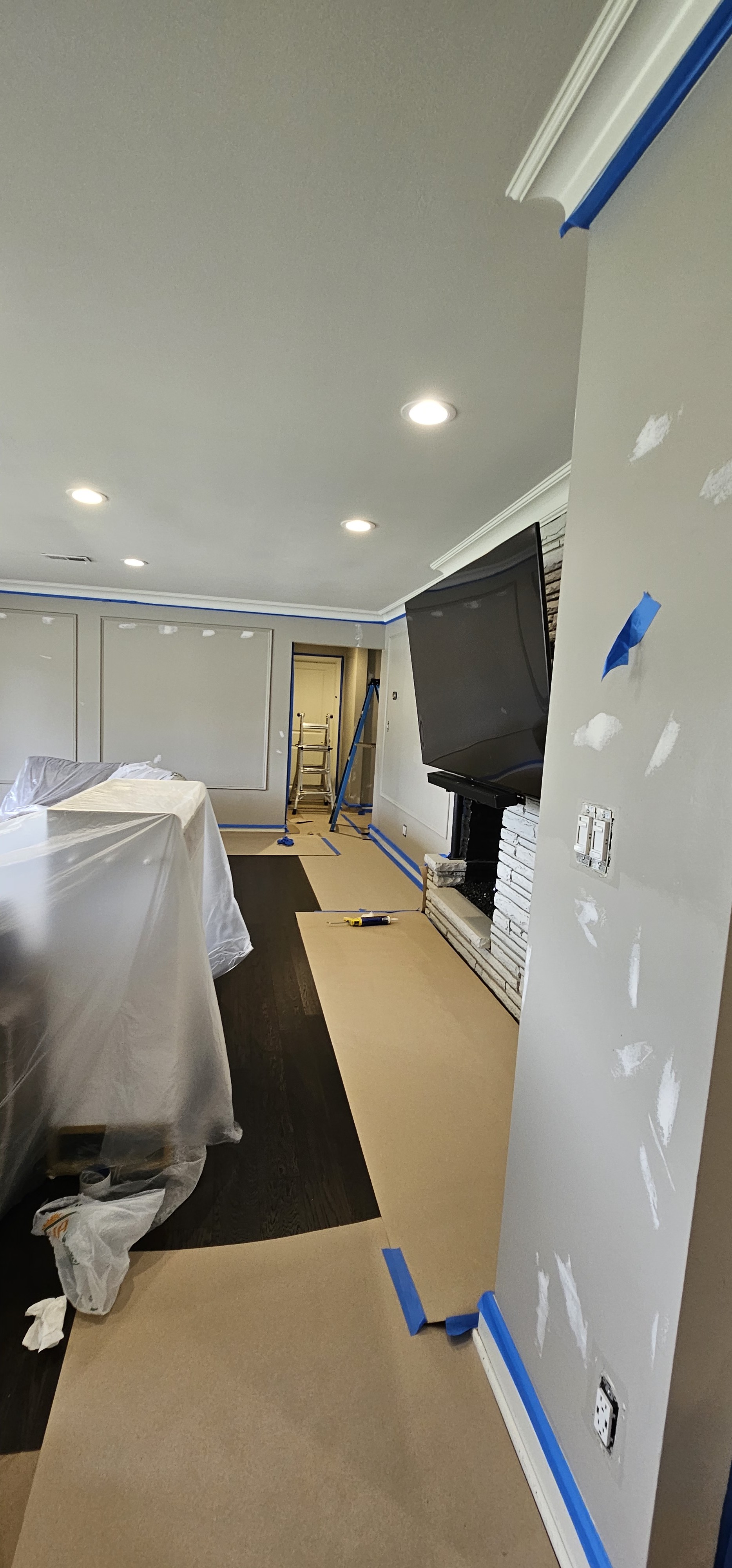 Interior Painting — Floor & Furniture Protection